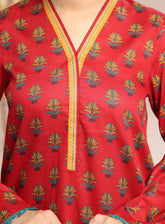 Aiza & Momina By Aizal Printed Lawn 2 Piece Stitched Suit AL25A&M D-543